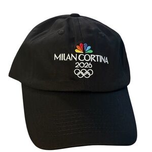 MILAN CORTINA Olympics 2026 Black Cap adjustable O/S New